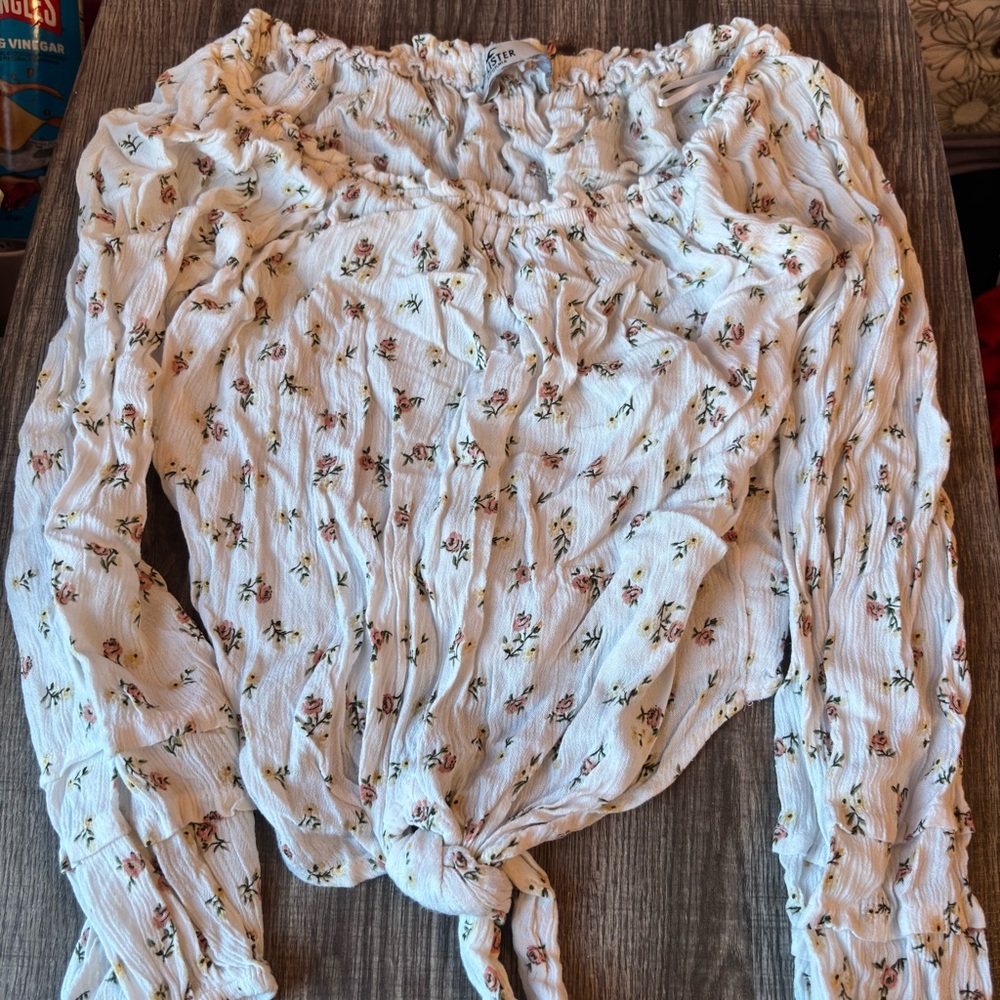 Hollister Floral Off the Shoulder Top